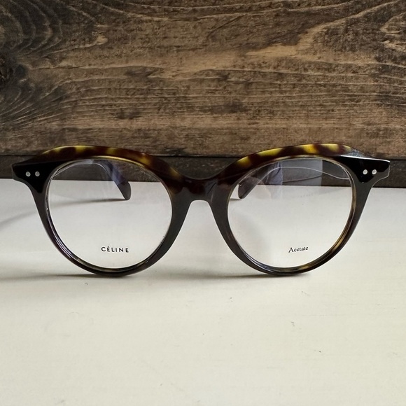 CELINE PARIS Brown Tortoise 41461/F Frames Eyeglasses Glasses Optical Eyewear - Picture 6 of 11